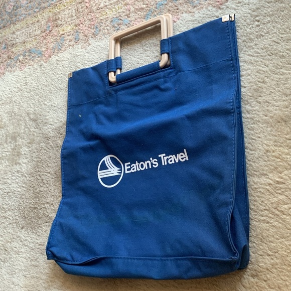 RARE ITEM ALERT!!! Vintage 60s Tote Bag ‘Eatons Travel Club 65’ - Picture 7 of 9